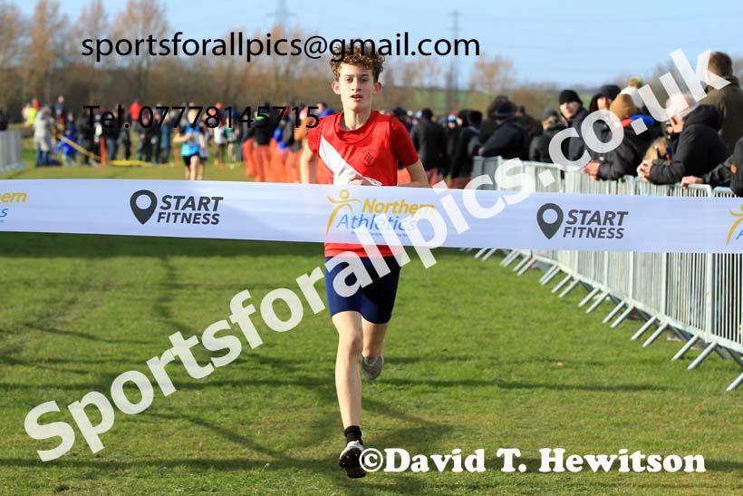 Boys under-13s 2022 Northern Cross Country Champs., Pontefract. Photo: David T. Hewitson/Sports for All Pics